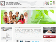 Tablet Screenshot of casaholdings.com.sg